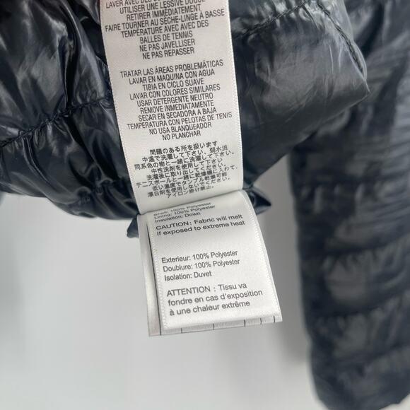 OBERMEYER Down Jacket Womens Size Small Coat Puffy Puffer Black Winter Light - Picture 7 of 16